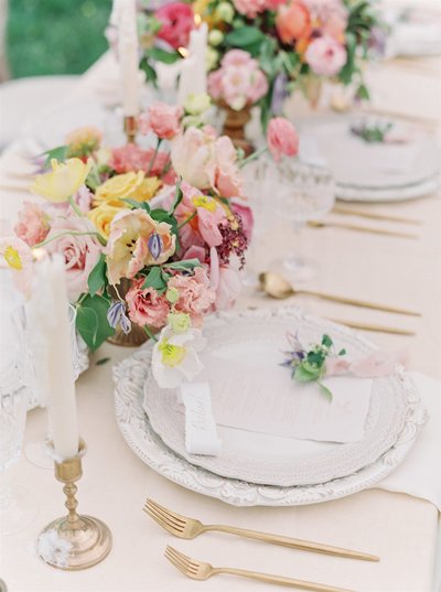 Wedding Reception Table in Paris, France