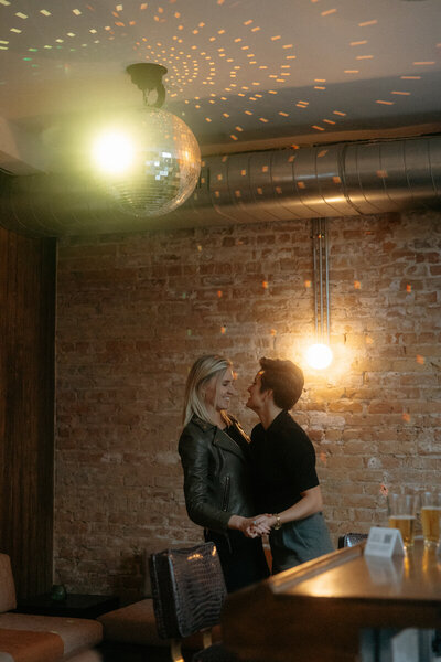couple drinking inside restaurants