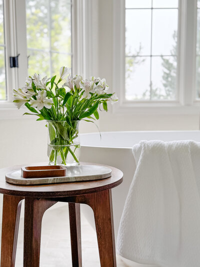 Kimberly Morris Interiors + Bathroom Detail Shot