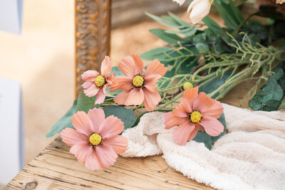 Wildflower wedding detail