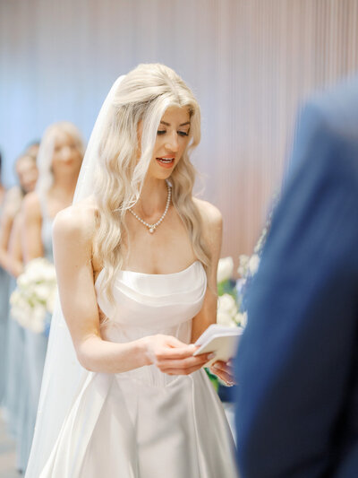 Bride at the ceremony 