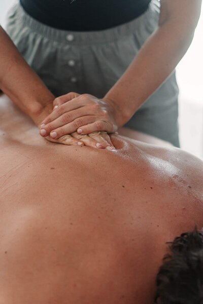 man getting a massage