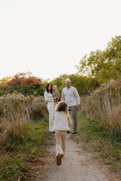 Family and lifestyle portrait outdoors