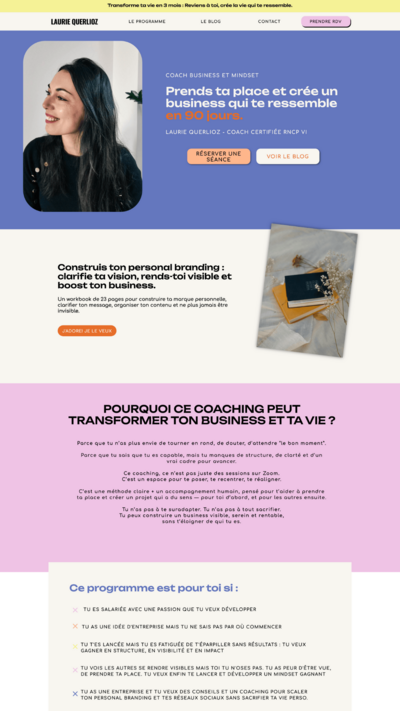 site internett de laurie Querlioz