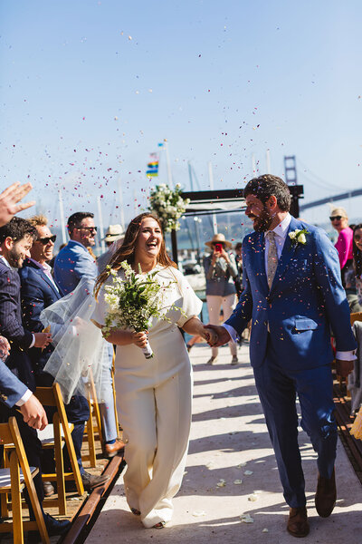 wedding at  presidio yacht club