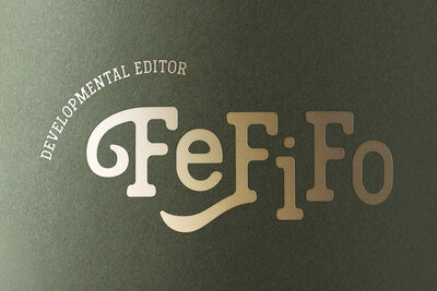 Green stationary with gold foiling