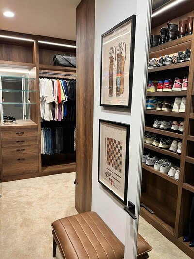 A finished result of an organized closet after Shaniece has worked on it.