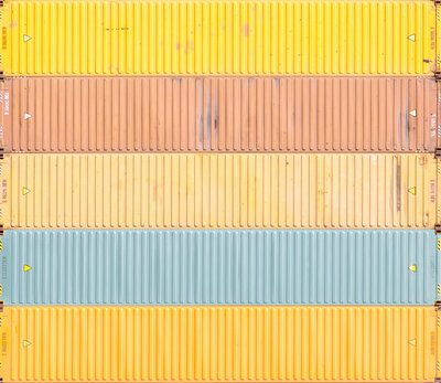 landscape of steps from above