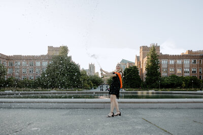 seattle washington senior graduation photographer, university of washington, uw, seattle pacific university, seattle university