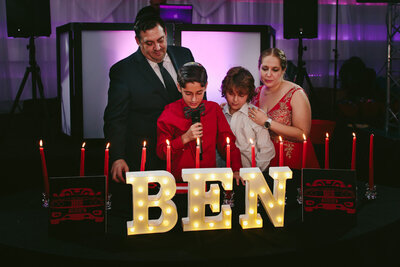 Candle Lighting Ceremony for Mitzvah Boy