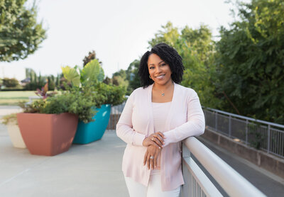 Lisa Yvette posing and smiling at the camera