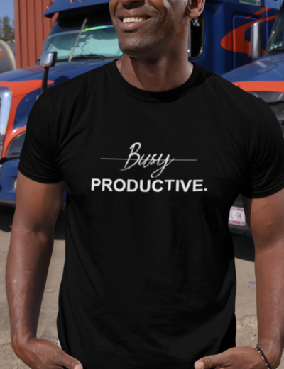 busy productive man