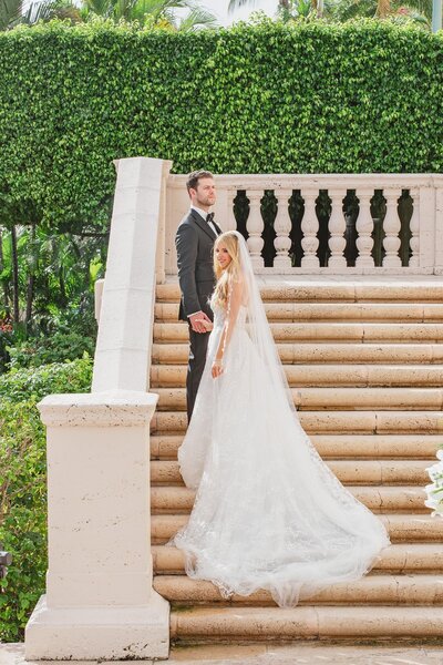 south-florida-bride-groom-stairs