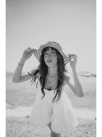 bare feet on the ocean sand