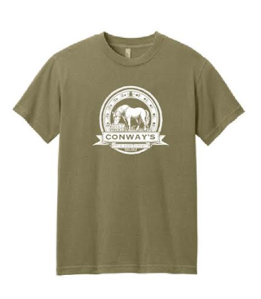 Greenadult tee shirt with Conway's Pub & Eatery Logo 