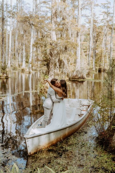 Outdoor Elopement on Boat