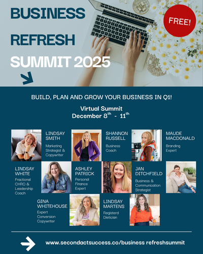 Unboss Yourself Social Hour Sessions with business coach Shannon Russell of Second Act Success Coaching. 