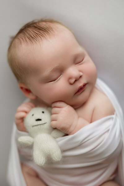 Timeless newborn photo, taken in  PDX
