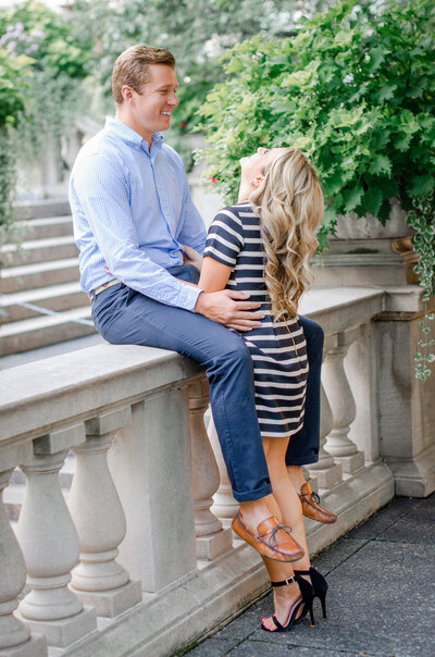 Millenium Park Chicago Illinois Couples Engagement Photography Shoot