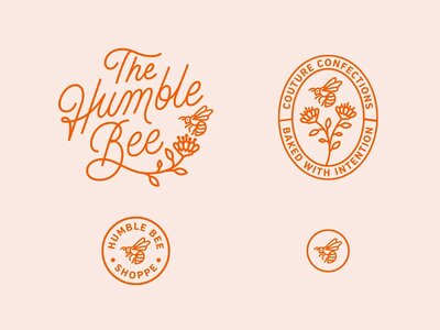 Script inspiration font in orange