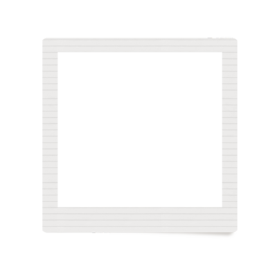 white polaroid frame