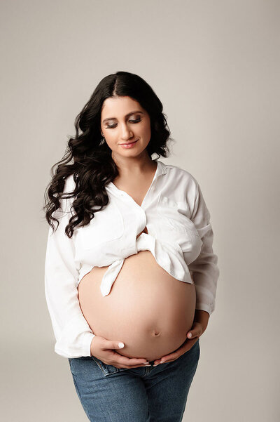 Ohio Maternity Photographer Befre & After Transformation