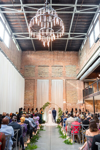 wedding ceremony at Fairlie Chicago