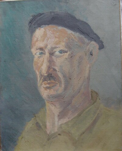 portrait de Paul Tenèze réalisé par son fil Paul Teneze