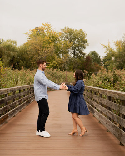 Sharing a dance after their proposal at Siena College in Loudonville, NY.
