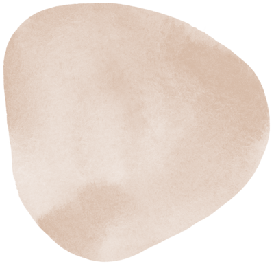 beige paint blob