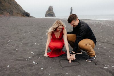 black sands beach engagement photos