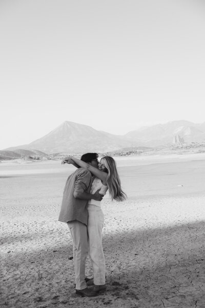 Documentary style engagement photos in Colorado