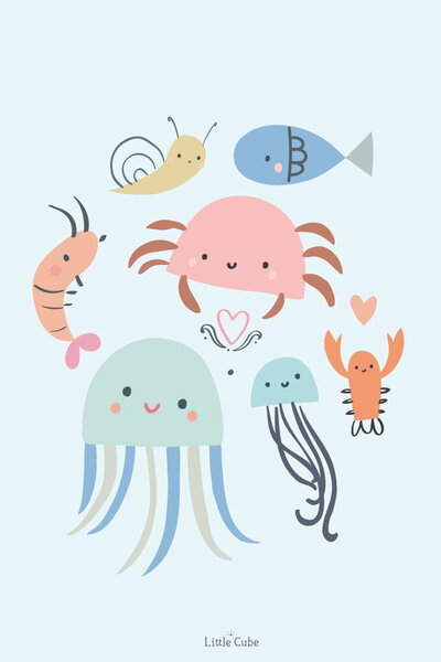 artlicensing-drawing-seaanimals-littlecube