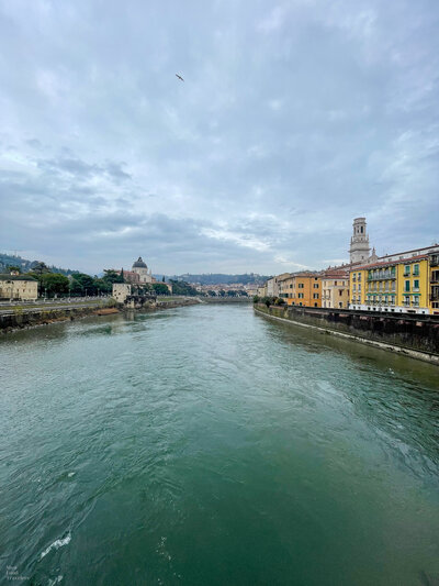 Adige River in Verona, Italy