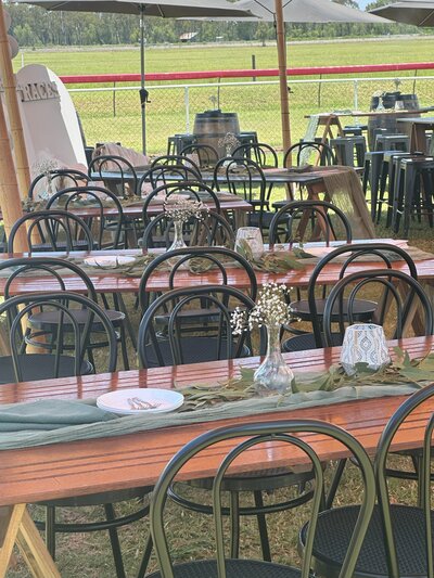 White Low Picnic Tables