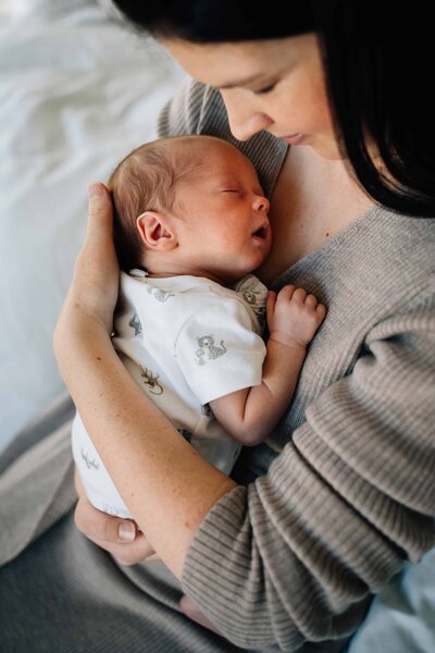 baby eye contact lifestyle newborn photography melbourne And So I Don't Forget Photography