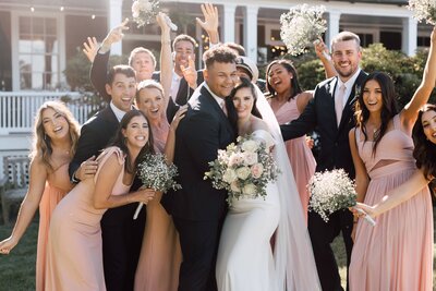 Beautiful NJ bride with classic wedding makeup