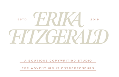 Primary logo for Erika Fitzgerald website copywriting agency