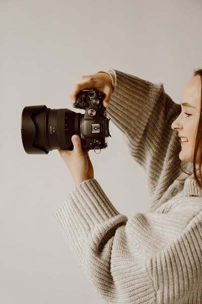 Photographer portraits in Norfolk Virginia studio.