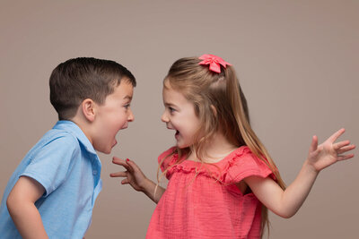 Fun Portrait Photography ideas for siblings by Kid Headshot HSV