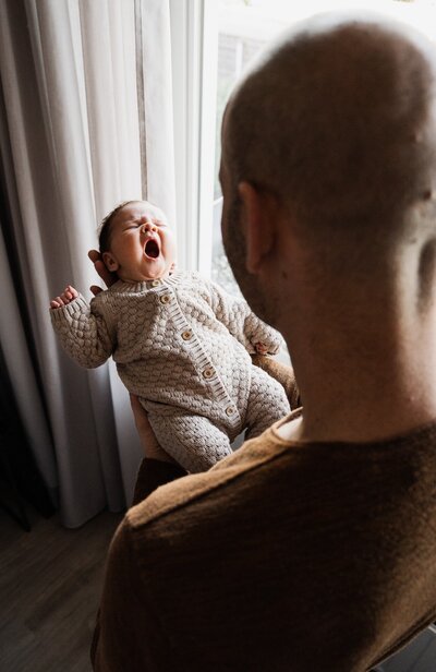 vader en dochter, newbornshoot