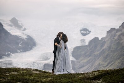glacier adventure elopement in Iceland