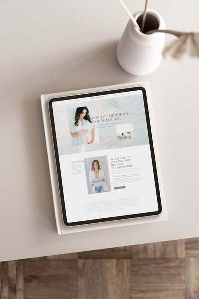 Michelle website mockup