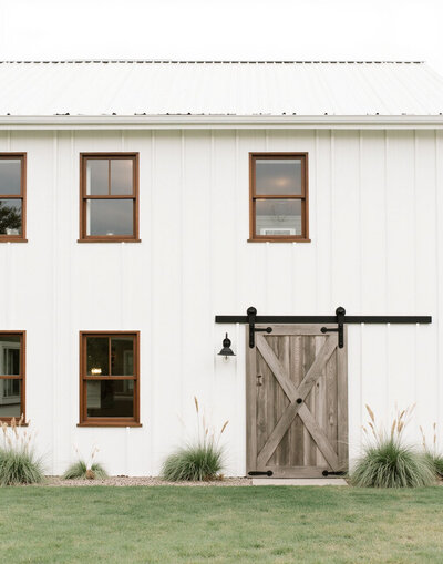 Romantic barn at wedding venue