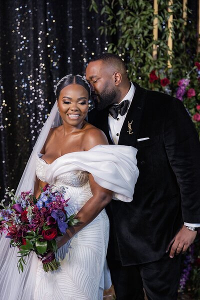 Bride and groom in Baltimore, Maryland