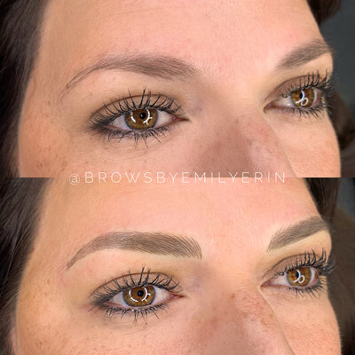 Semi-permanent freckles created to look very natural and realistic.