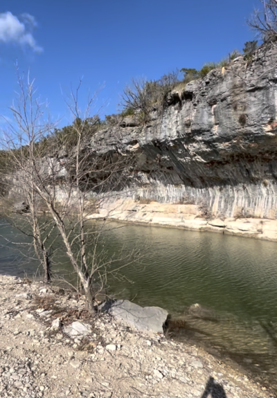 Swimming hole in Flat Creek in Hill Country