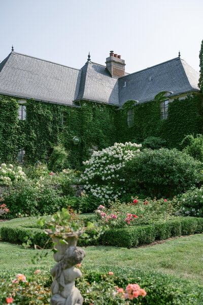 A floral garden at Greencrest Manor in Michigan