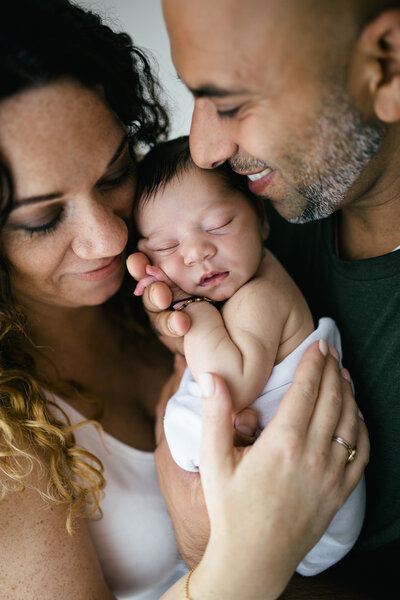 parents with baby photography