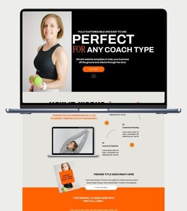 Landing Page Template for Showit